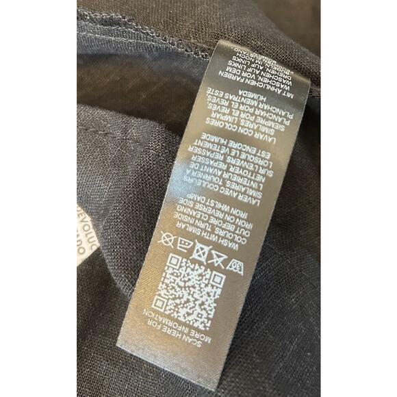 ASOS Design Women's Fit & Flare Mini Dress Sz 18 Black Linen Blend Party NWT - Picture 6 of 9